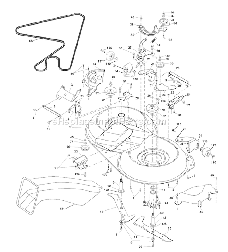 Page G Diagram and Parts List for CTH150 CTH 150 954140101A -1999-10 Husqvarna Lawn Tractor