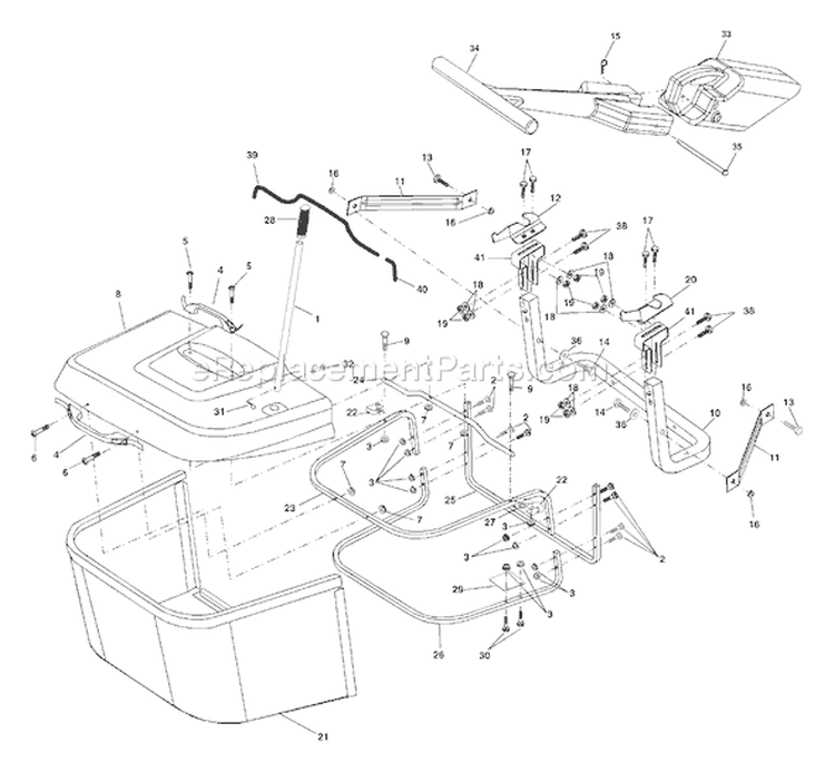 Page A Diagram and Parts List for CT130 CT 130 HEB -954170017 -1999-10 Husqvarna Lawn Tractor