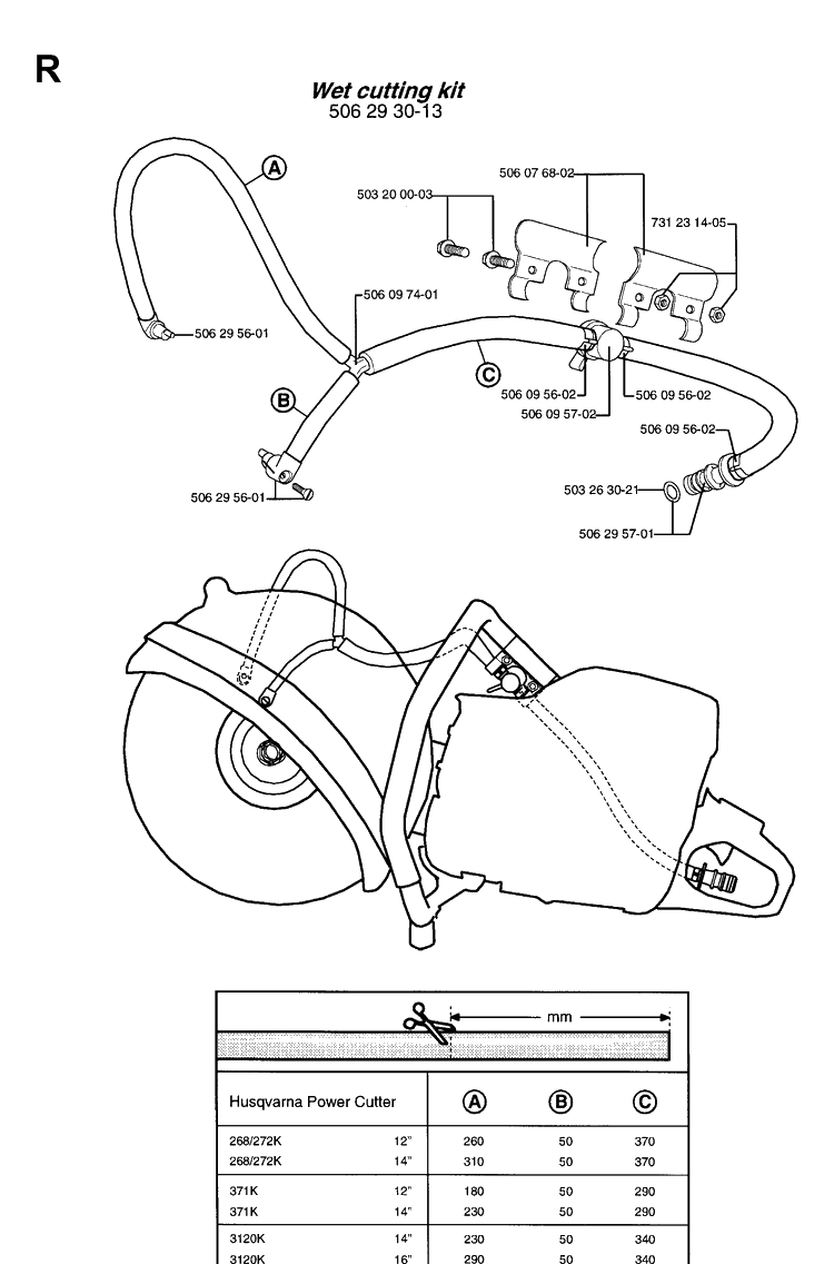Accessories Diagram and Parts List for 371K 1999-04 Husqvarna Lawn Tractor Accessories