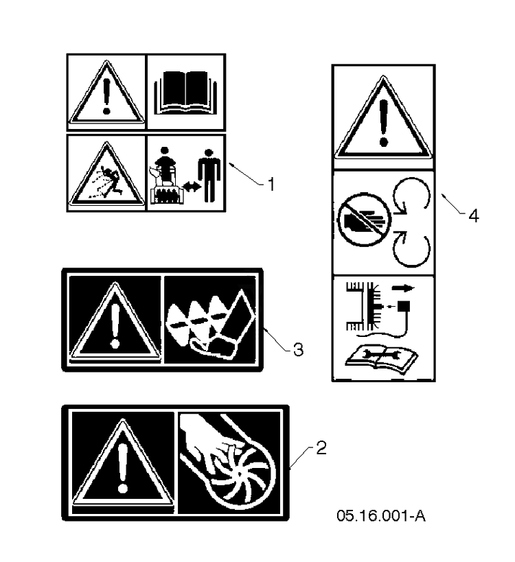 Decals Diagram and Parts List for ST327 (96193012401)(2019-03) Husqvarna Snow Blower