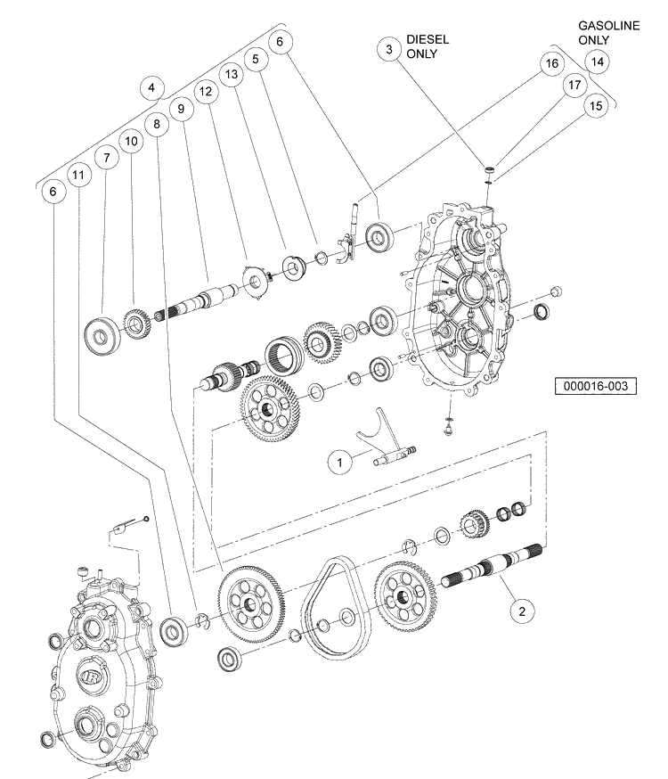 Transmission, Continued 2 Diagram and Parts List for HUV4420G 2006-11 Husqvarna Lawn Tractor