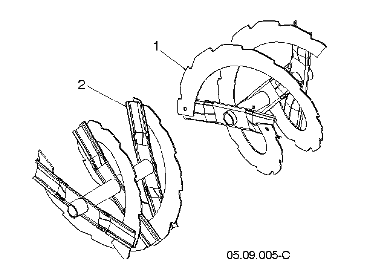 Auger Housing And Impeller 3 Diagram and Parts List for ST224 (96193009606)(2019-03) Husqvarna Snow Blower
