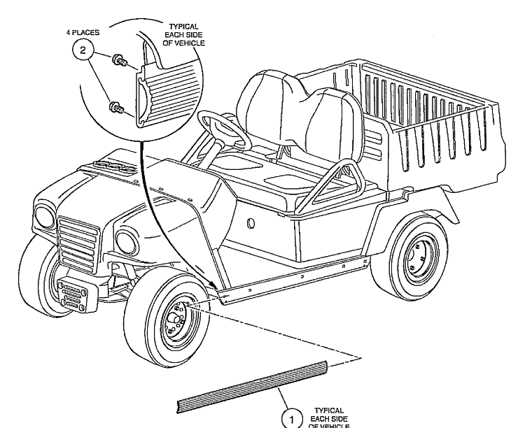 Side Trim Diagram and Parts List for HUV4210GXP 2005-06 Husqvarna Lawn Tractor