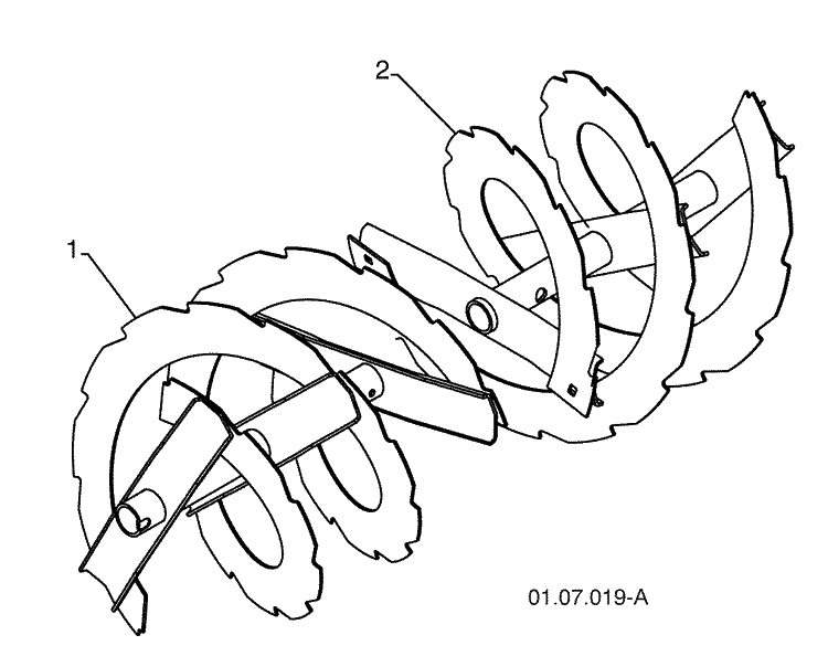 Auger Housing / Impeller Assembly 4 Diagram and Parts List for 1830SB (96193005000)(2009-08) Husqvarna Snow Blower