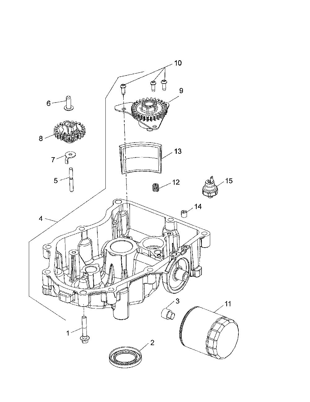 Lubrication Diagram and Parts List for 96045004700  Husqvarna Lawn Tractor