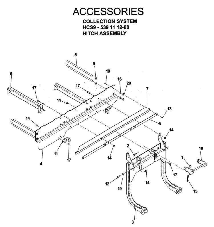 Accessories 3 Diagram and Parts List for IZ5223 (968999526)(2006-08) Husqvarna Lawn Mower
