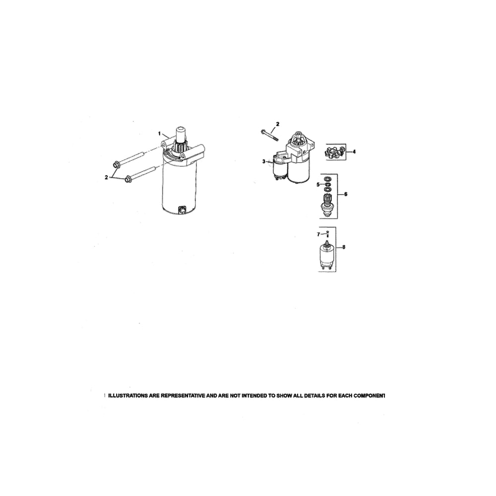 Engine >> Starting Diagram and Parts List for YTH20K46-96043027700  Husqvarna Lawn Tractor