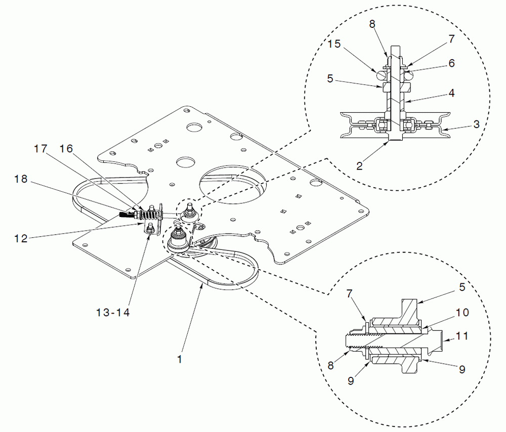 Drive Diagram and Parts List for Z460XS (970497202-00)(2020-10) Husqvarna Lawn Tractor