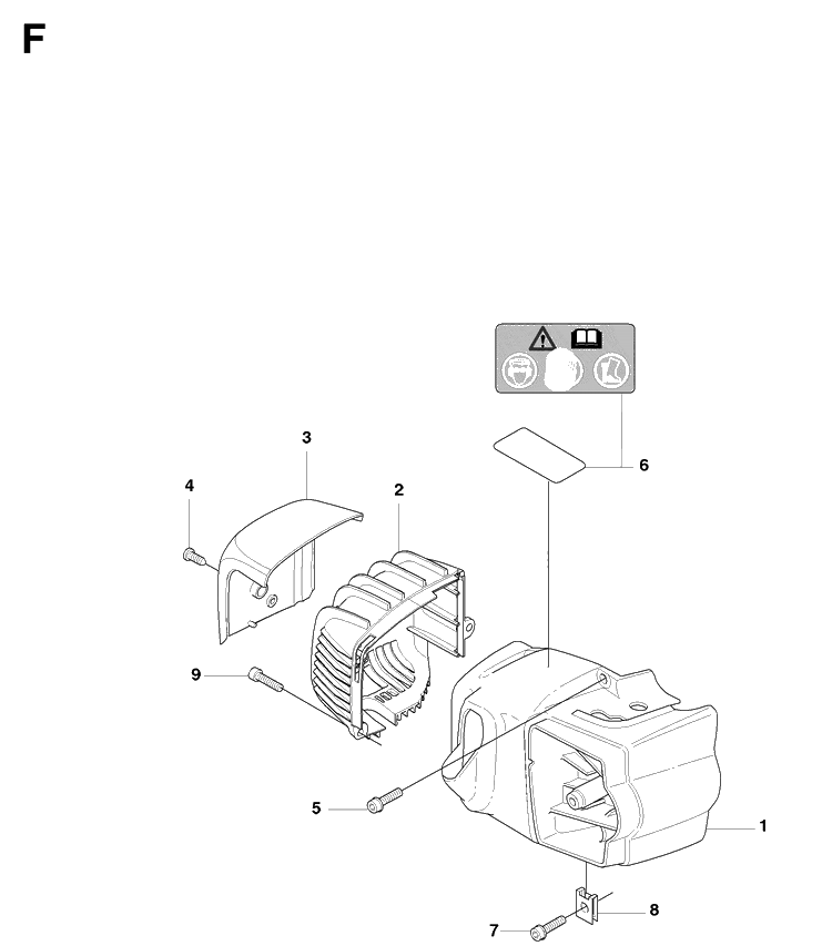Cover Diagram and Parts List for 326HD60 (X-SERIES)(20090900001-Current) Husqvarna Hedge Trimmer