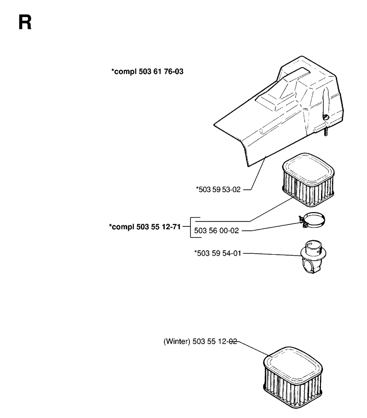 Accessories 2 Diagram and Parts List for 288 19974900001-20000600000 Husqvarna Chainsaw