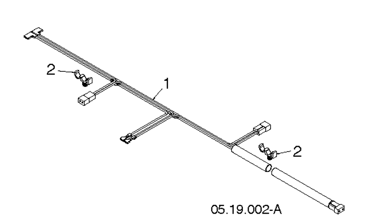 Control Panel And Discharge Chute 2 Diagram and Parts List for ST224P  Husqvarna Snow Blower