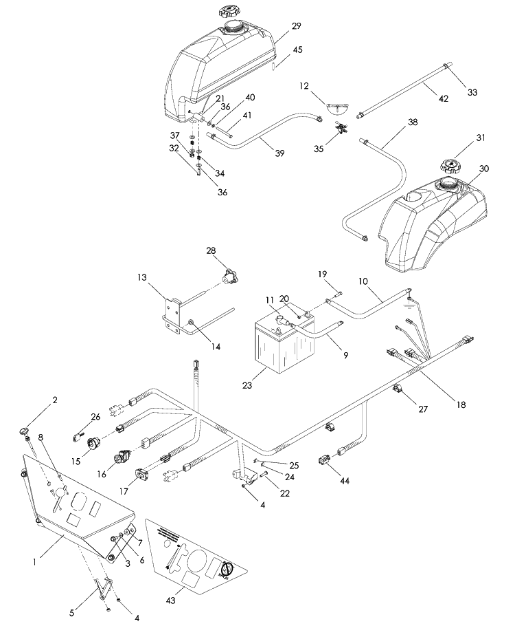 Ignition Diagram and Parts List for LZ6130 (968999675)(2008-12) Husqvarna Lawn Mower