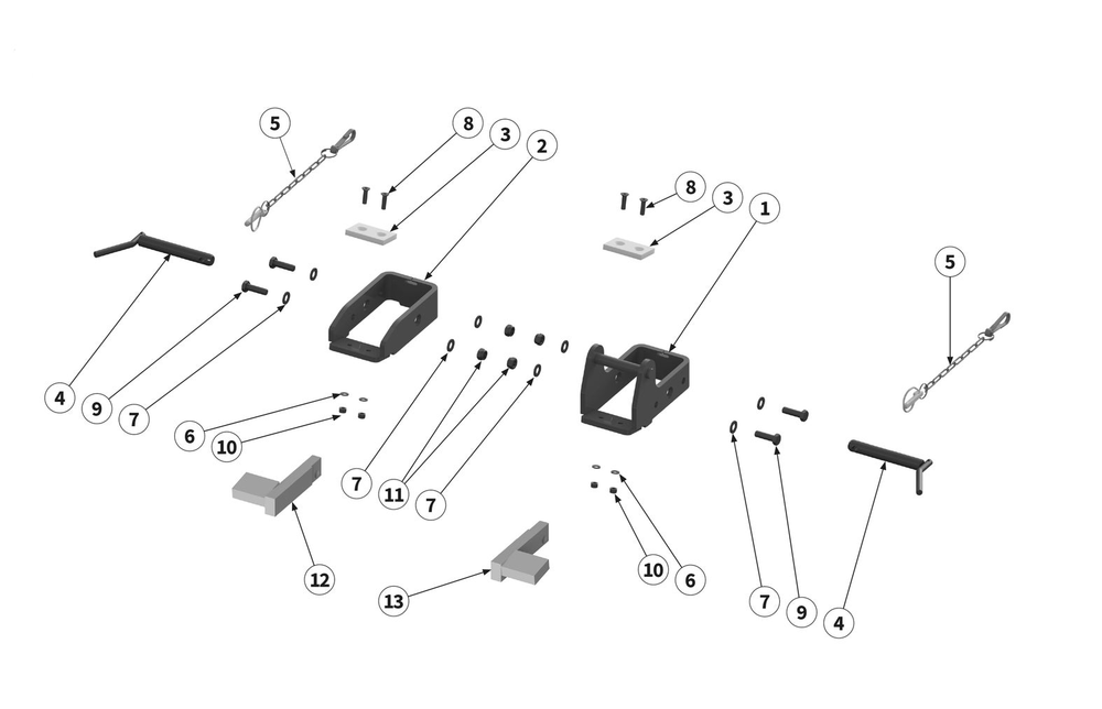 Attachments Diagram and Parts List for ARFM5120V1  Husqvarna Lawn Tractor Accessories