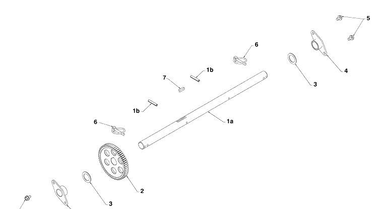 Drive 2 Diagram and Parts List for 1827SB (961930047)(2009-07) Husqvarna Snow Blower
