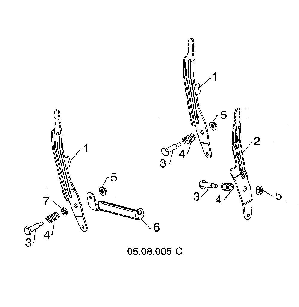 Lever control Diagram and Parts List for 96193009603  Husqvarna Snow Blower