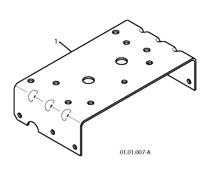 Engine Plate Diagram and Parts List for 11527SB96193006400 2010-06 Husqvarna Snow Blower