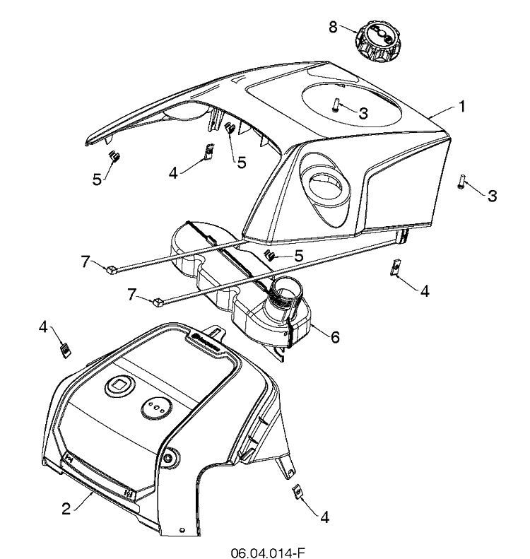 Cover Diagram and Parts List for ST111 (96183000204)(2018-03) Husqvarna Snow Blower