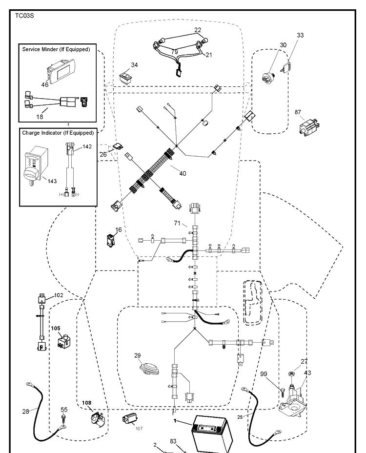 Electrical Diagram and Parts List for TC138L (96051018900)(2019-08) Husqvarna Lawn Tractor