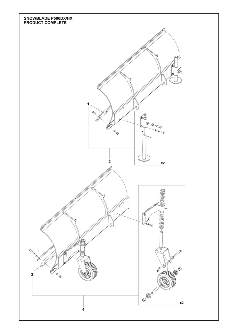 Complete Product Diagram and Parts List for ARSB5140XV1  Husqvarna Lawn Tractor Accessories