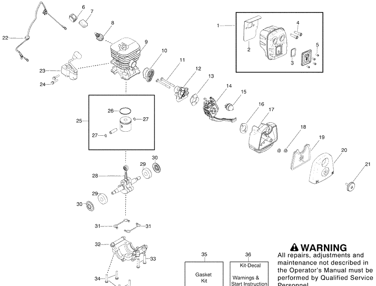 Diagram 2 Diagram and Parts List for 125B (LOWES)(2008-10) Husqvarna Leaf Blower / Vacuum