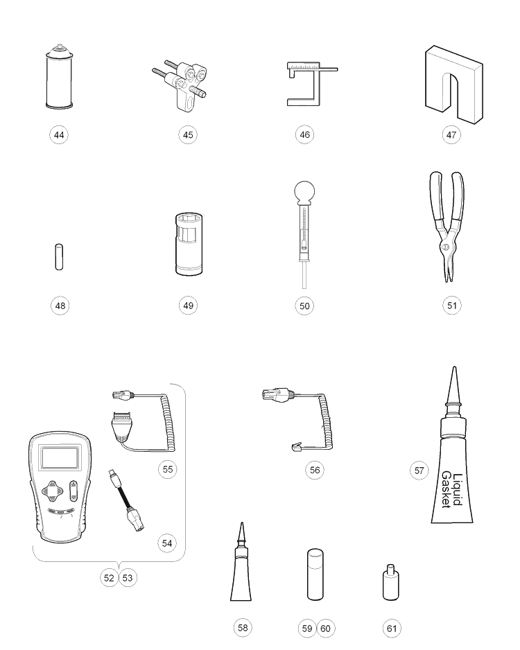 Maintenance And Service Tools Elec. (Part C) Diagram and Parts List for HUV4421DXP 2006-11 Husqvarna Lawn Tractor