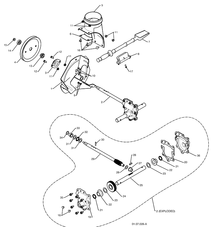 Auger Housing / Impeller Assembly - A Diagram and Parts List for 16530SBXLS (96193004101)(2009-06) Husqvarna Snow Blower