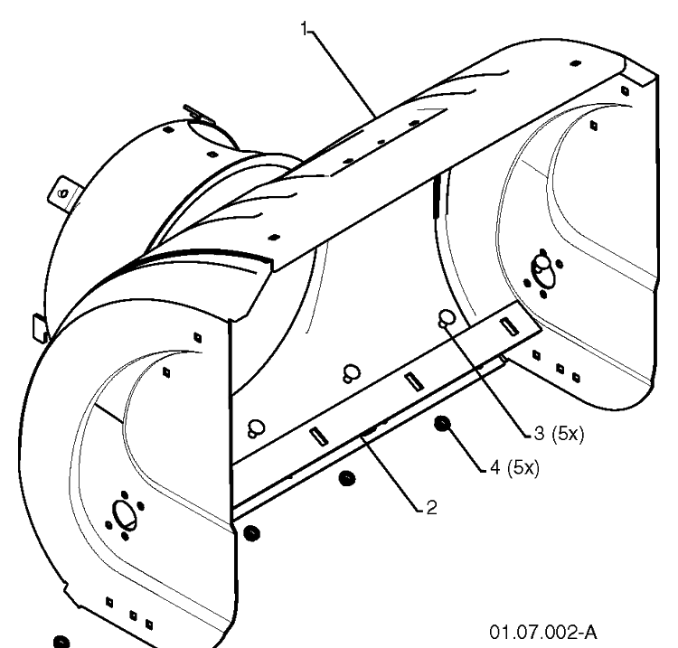 Auger Housing Impeller 6 Diagram and Parts List for ST2109E (96191004005)(2012-06) Husqvarna Snow Blower