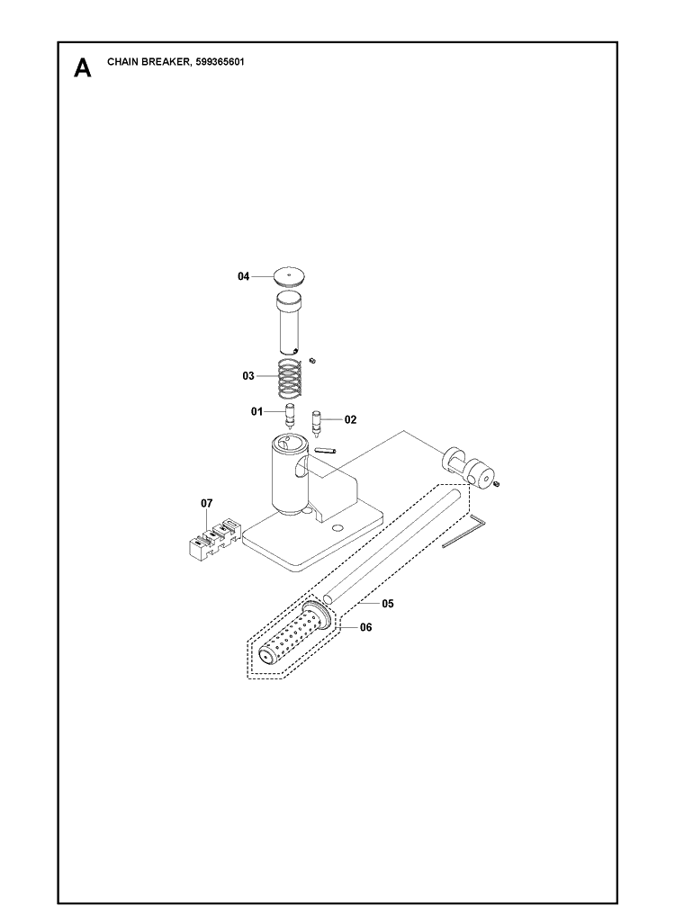 Product Complete Diagram and Parts List for 599365601  Husqvarna Chainsaw