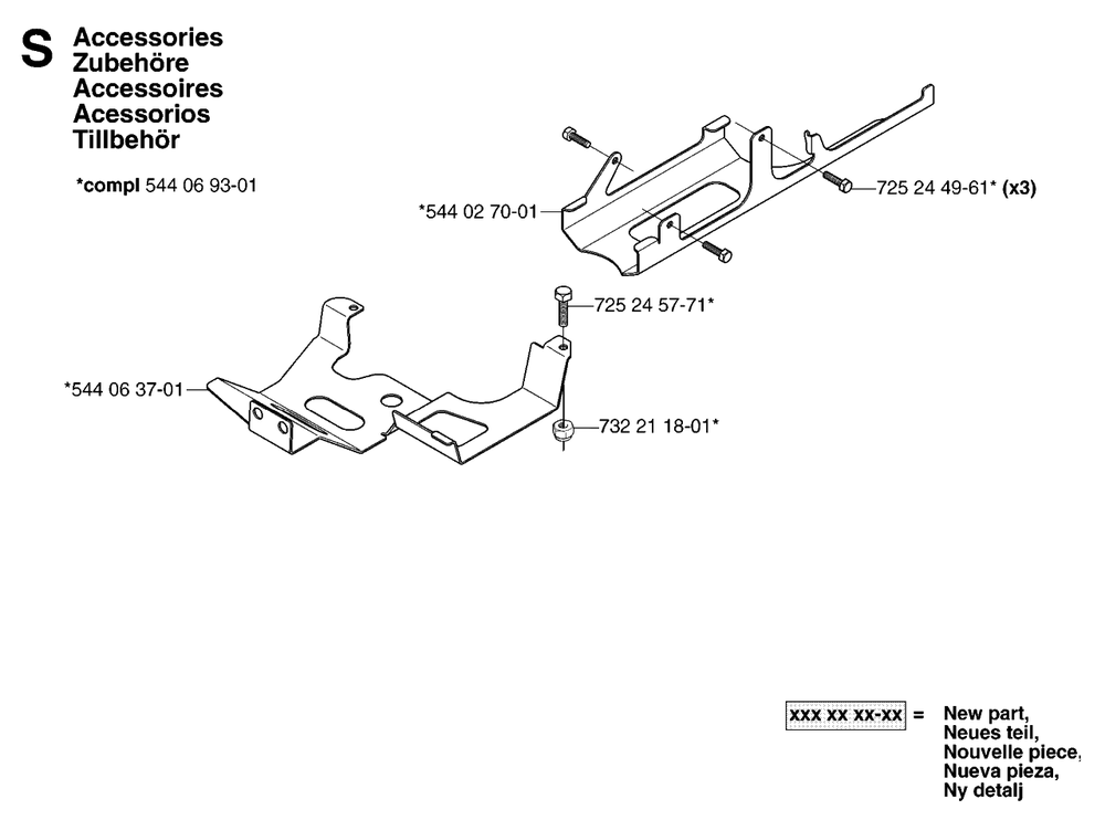 Accessories Diagram and Parts List for PF21AWD (953536501)(2005-04) Husqvarna Lawn Tractor
