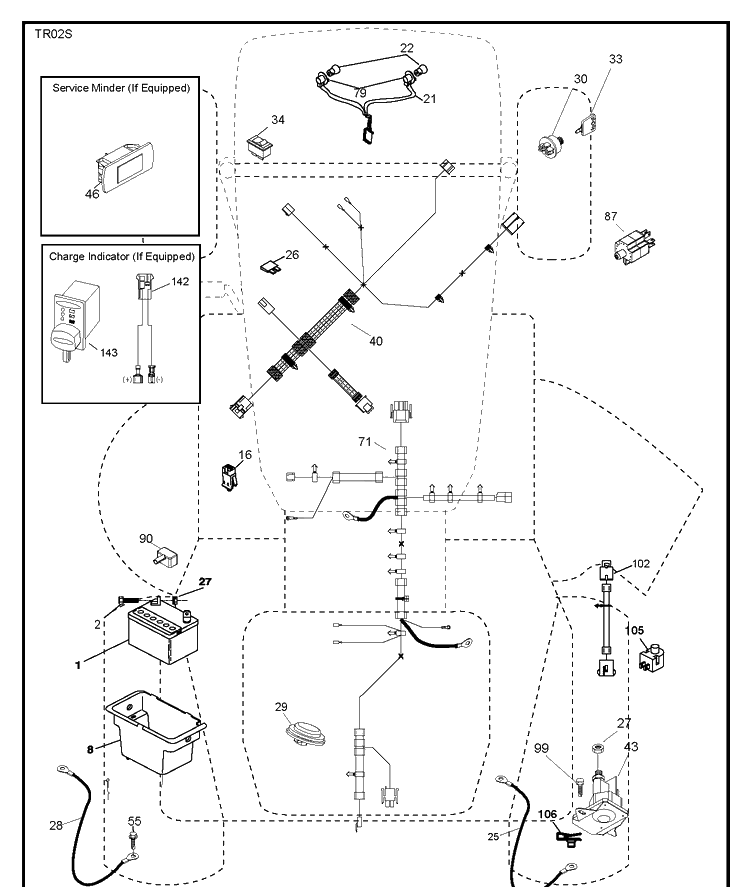 Electrical Diagram and Parts List for YTA19K42 (96048006800)(2013-09) Husqvarna Lawn Tractor