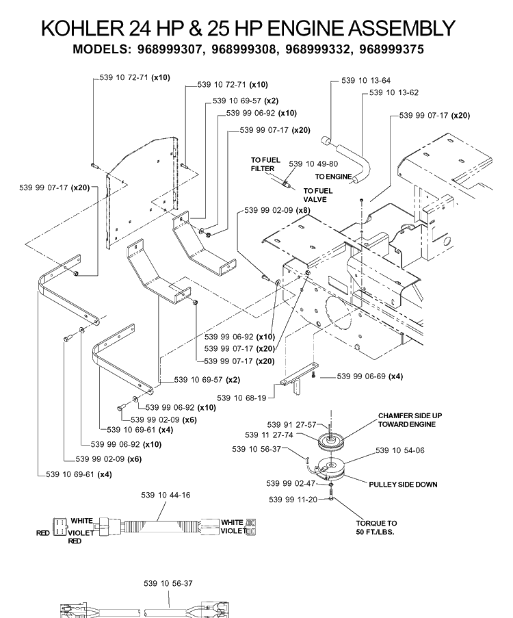 Engine 4 Diagram and Parts List for IZ5223 (968999258)(2005-12) Husqvarna Lawn Mower