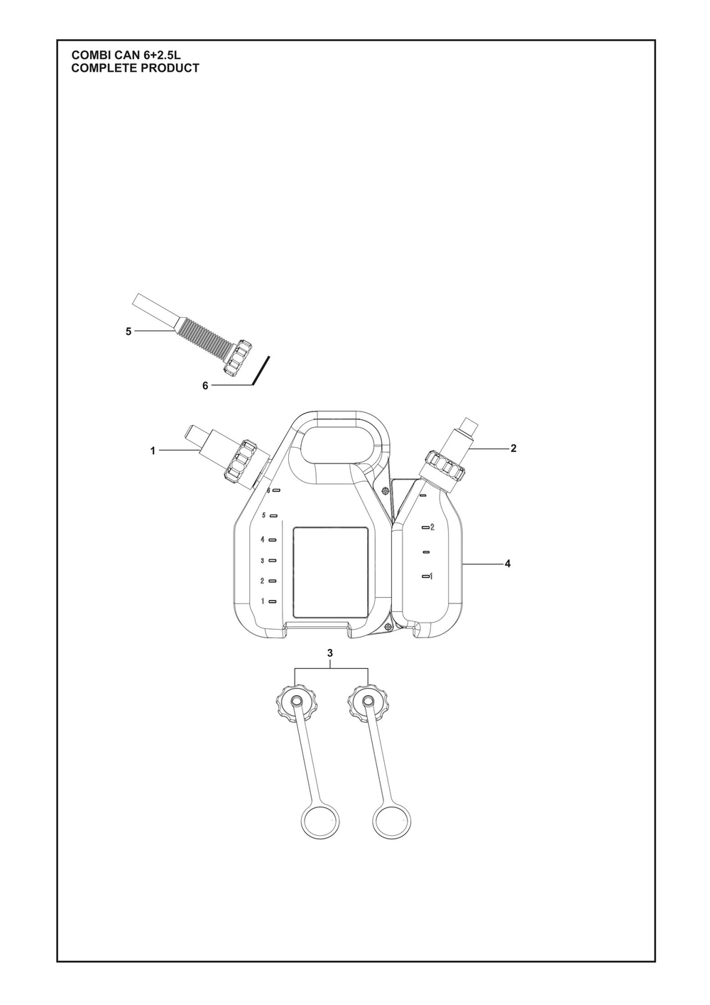 Complete Product Diagram and Parts List for CAN6L  Husqvarna Lawn Tractor Accessories