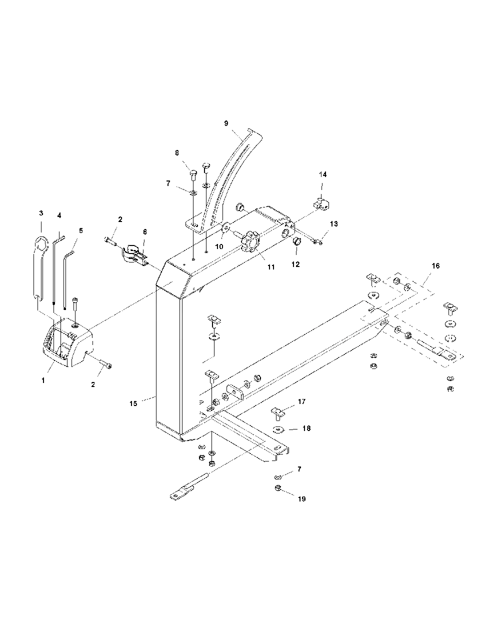 Arm Diagram and Parts List for MS360 2015-06 Husqvarna Circular Saw
