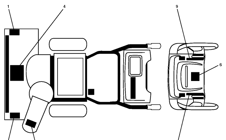 Decals Diagram and Parts List for 11524E (96193007400)(2011-06) Husqvarna Snow Blower