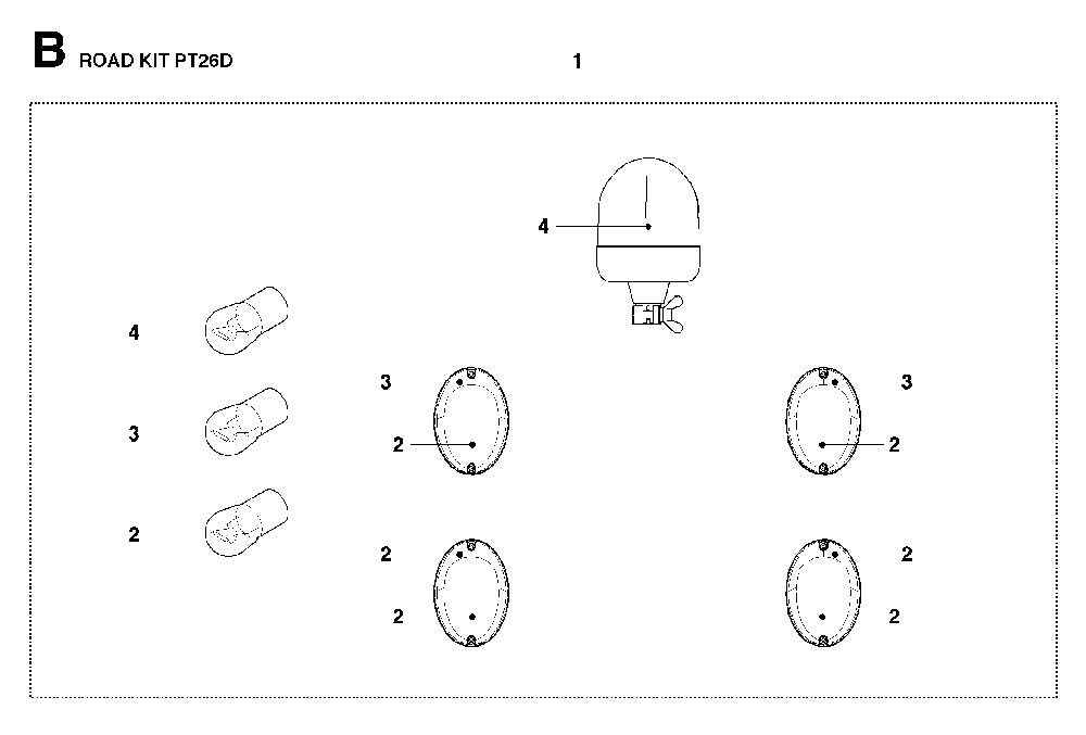 Accessories Diagram and Parts List for PT26D (965143001)(2009-06) Husqvarna Lawn Tractor Accessories