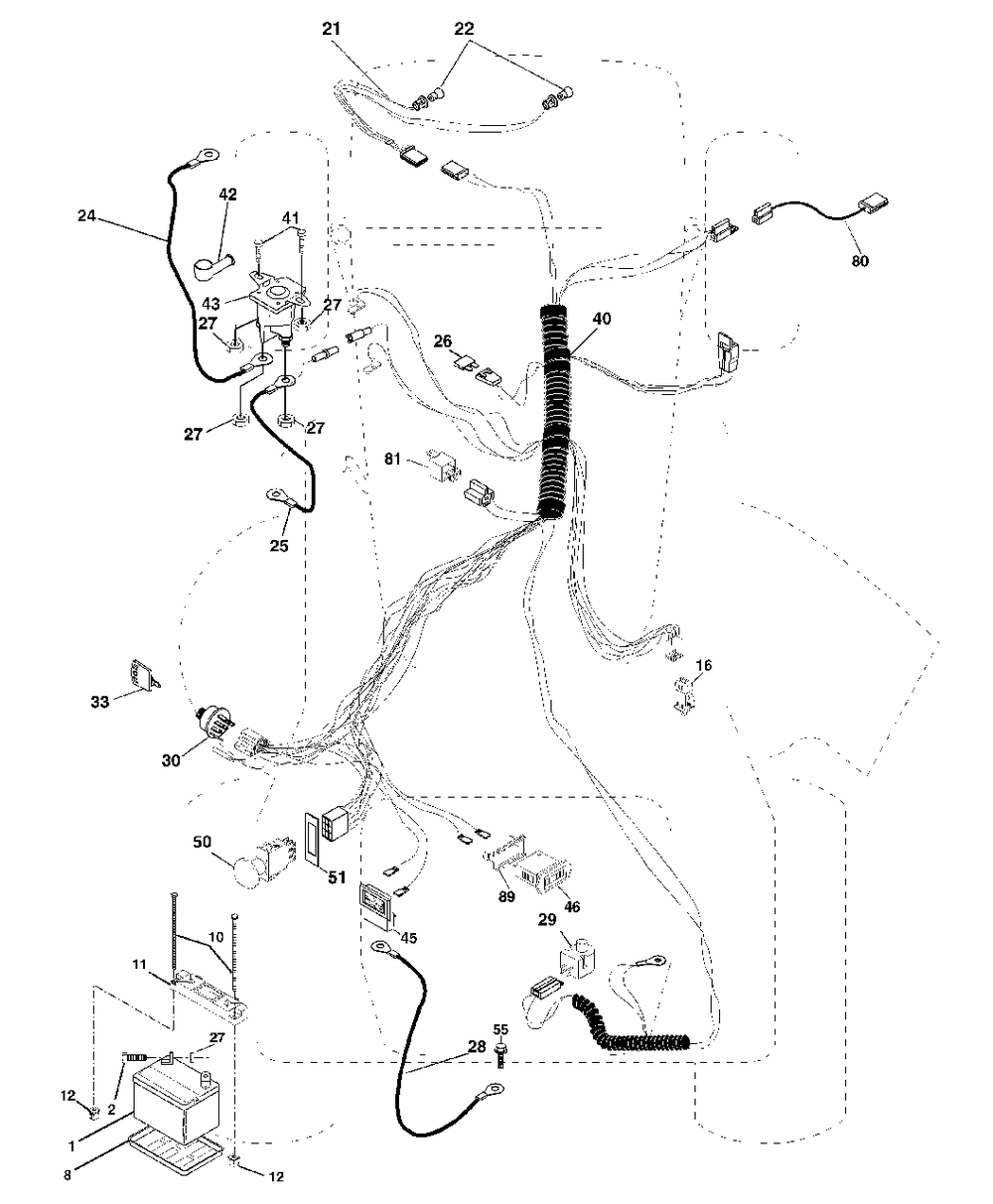 Electrical Diagram and Parts List for YTH2046 (954567079-A)(2000-11) Husqvarna Lawn Tractor