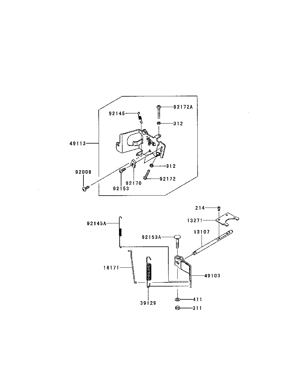 Control equipment Diagram and Parts List for YTH18K46-96043021800  Husqvarna Lawn Tractor