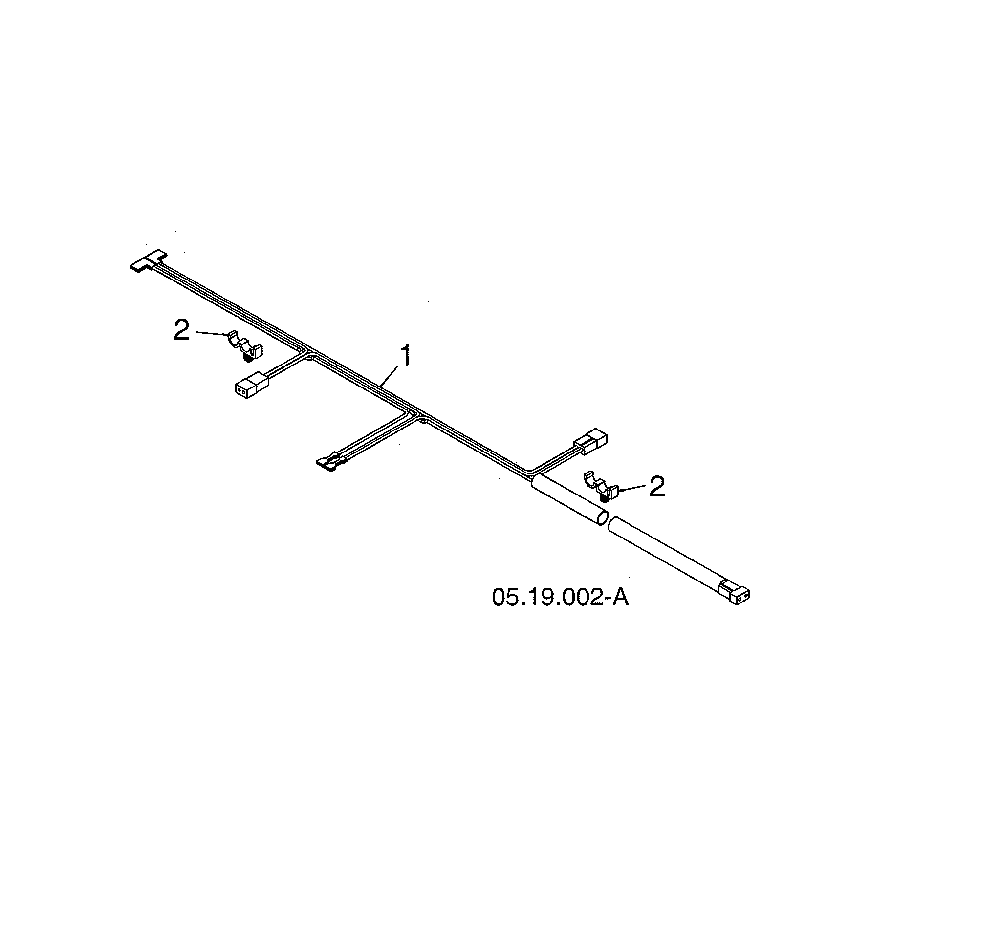 Harness wire Diagram and Parts List for 96193010106  Husqvarna Snow Blower