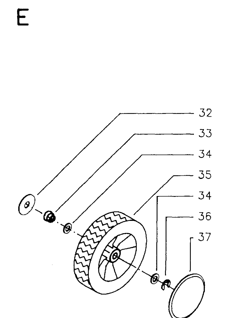 Wheels And Tires 3 Diagram and Parts List for JET48  Husqvarna Lawn Mower