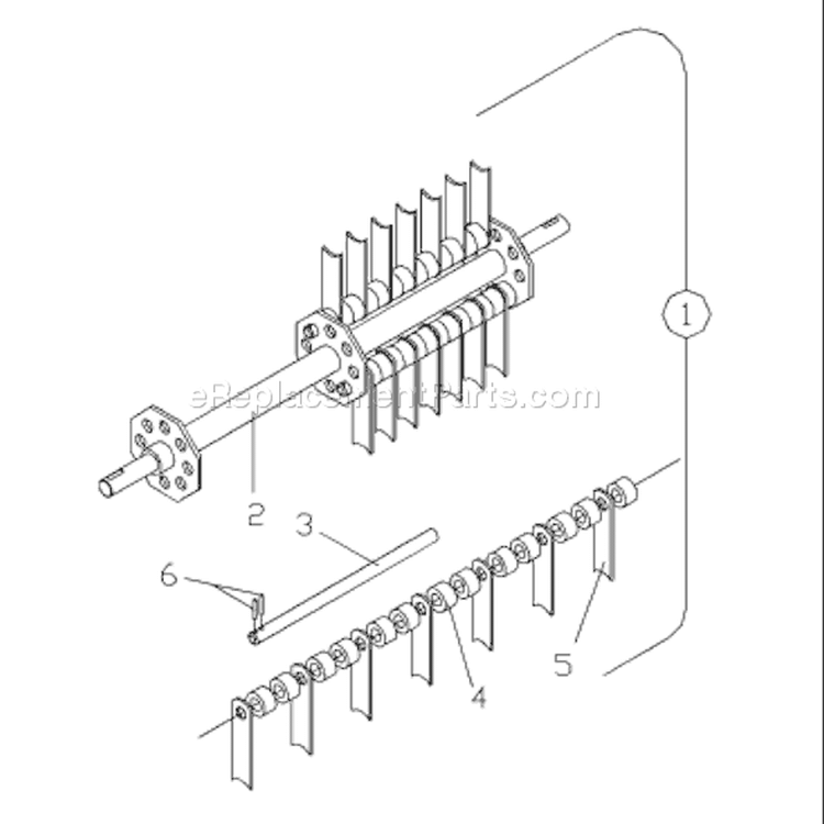 Page C Diagram and Parts List for DTB20 DTB 20 Husqvarna Dethatcher