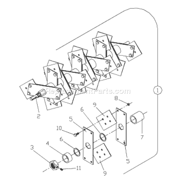 Page E Diagram and Parts List for DT20 DT 20 Husqvarna Dethatcher