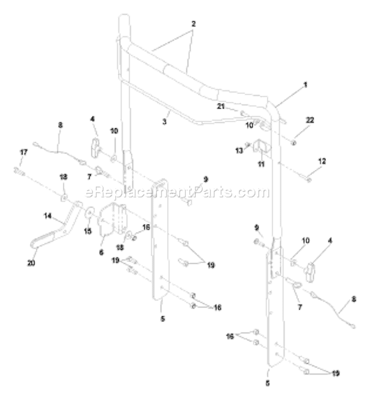 Page F Diagram and Parts List for DT22BDS DT 22 BDS B5DSA -968999244 -2005-07 Husqvarna Dethatcher