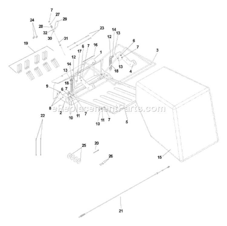 Page A Diagram and Parts List for DT22NF DT 22 NF NEFA -968999247 -2005-07 Husqvarna Dethatcher