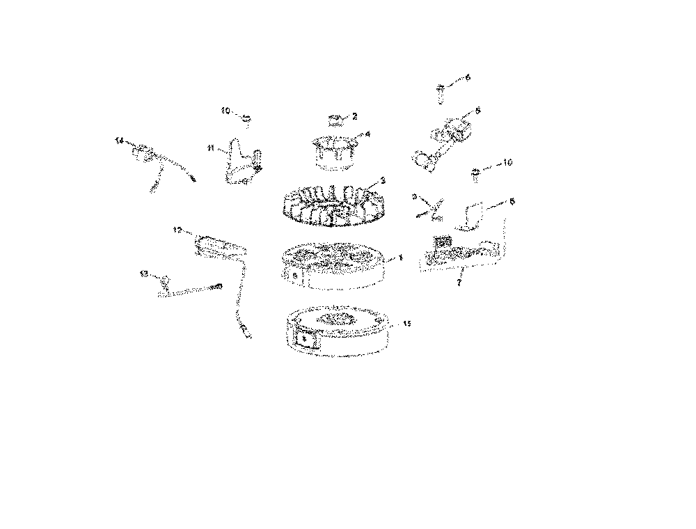 Ignition/charging Diagram and Parts List for L321AH-96794980100  Husqvarna Lawn Mower