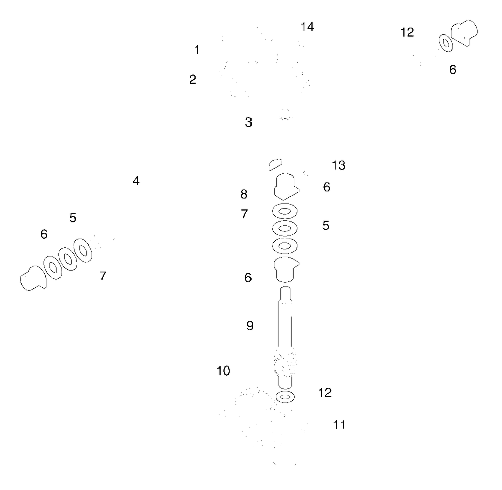 Gear Case Assembly (532183699) Diagram and Parts List for 55C21HV (954223890-A)(2005) Husqvarna Lawn Mower