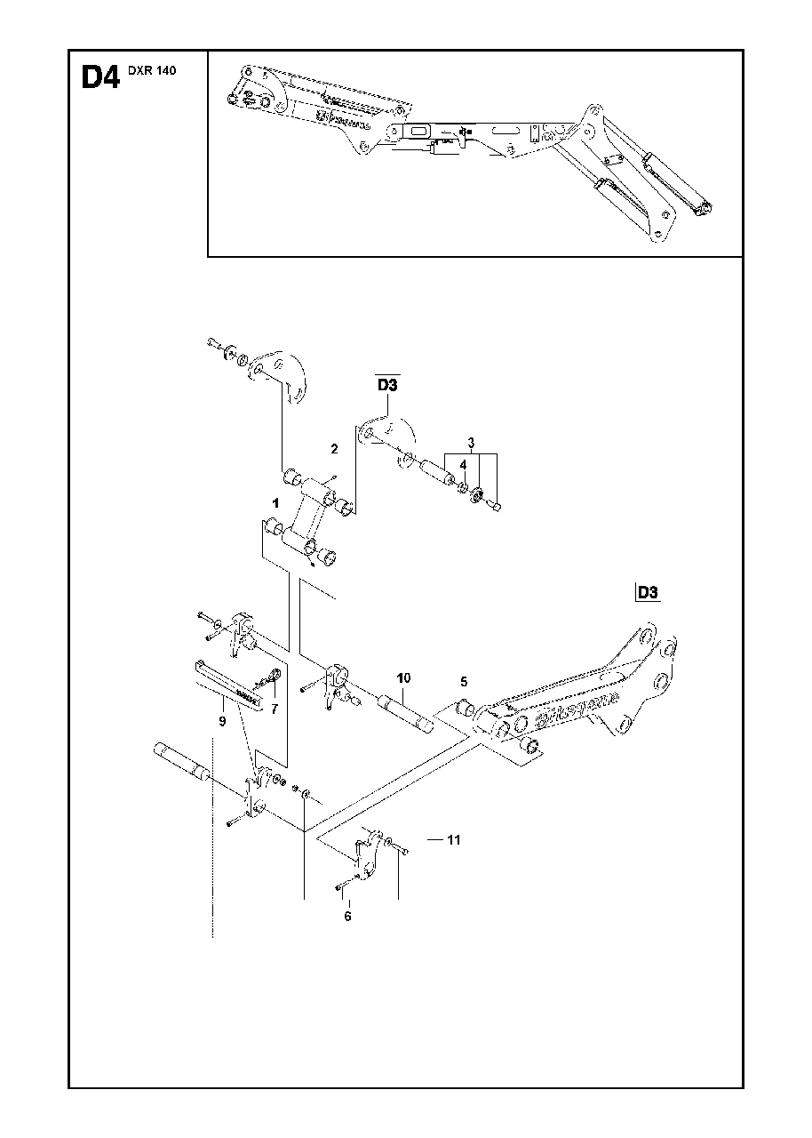Tools Diagram and Parts List for DXR140 (1 & Above)(2013-08) Husqvarna Demolition Hammer