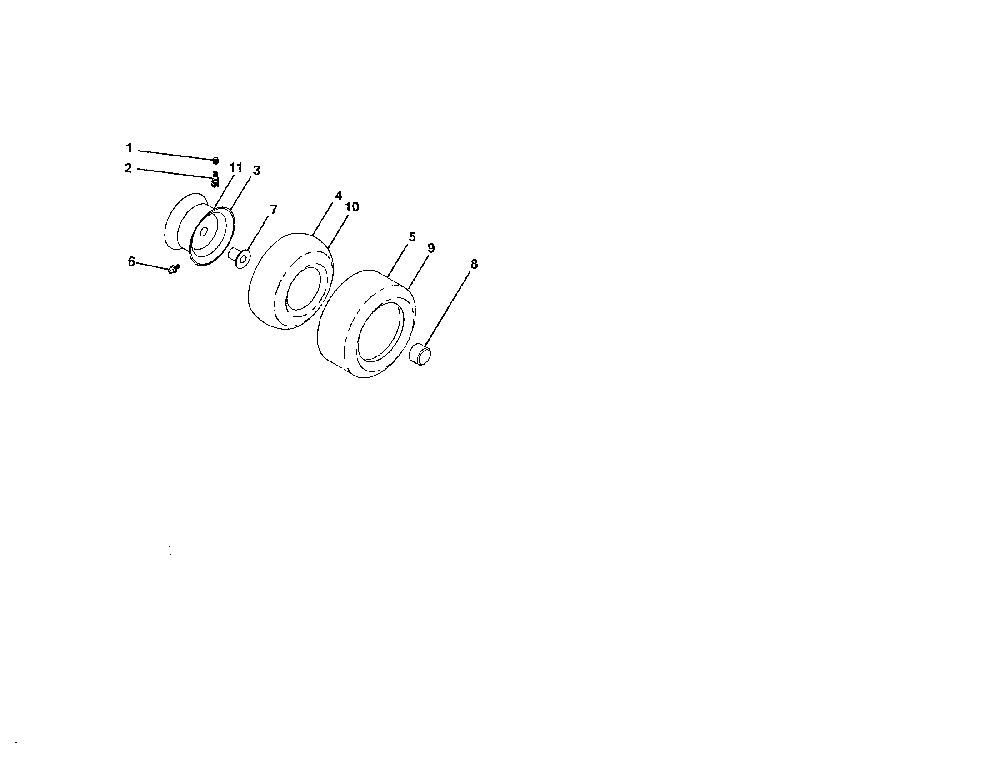Wheels and tires Diagram and Parts List for YTH20K46-96043003300  Husqvarna Lawn Tractor
