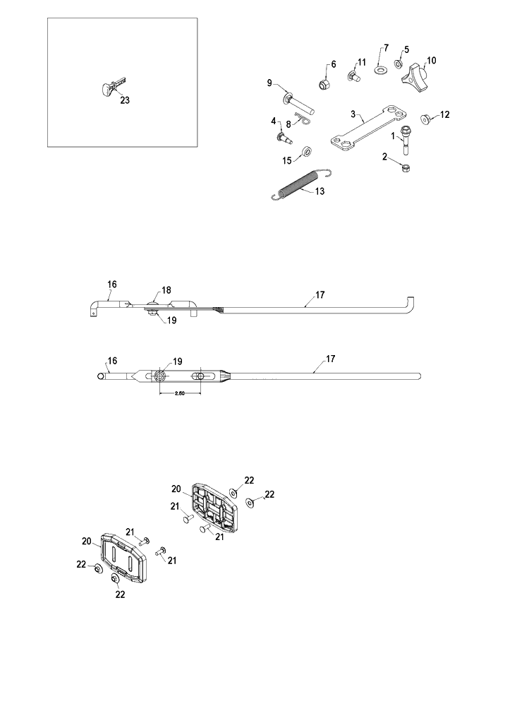 Accessories Diagram and Parts List for ST324P  Husqvarna Snow Blower