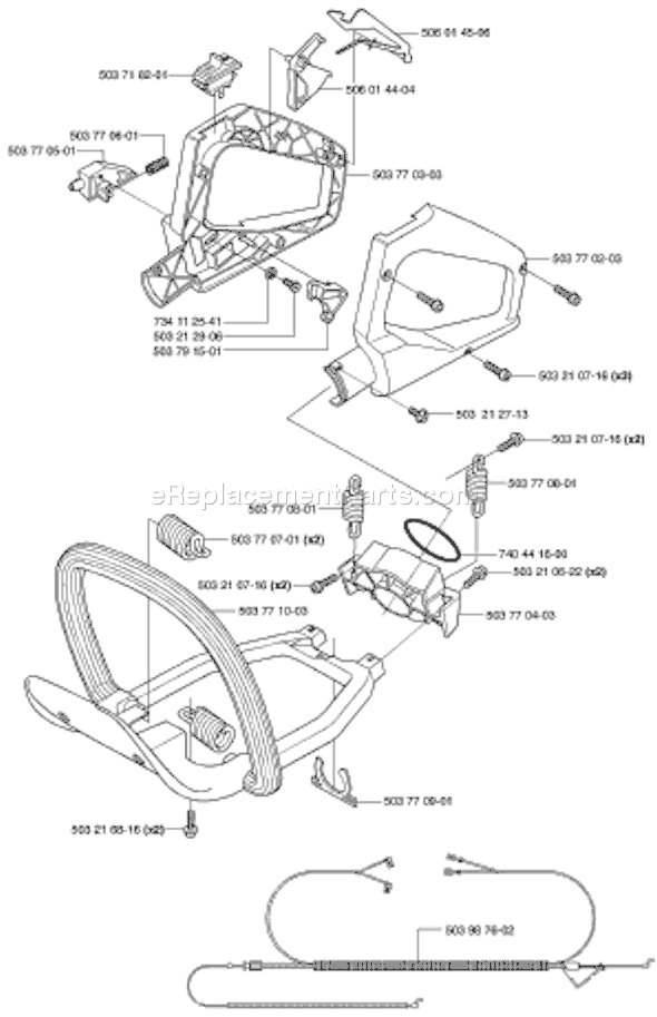 Page I Diagram and Parts List for 225H60 2002-06 Husqvarna Trimmer