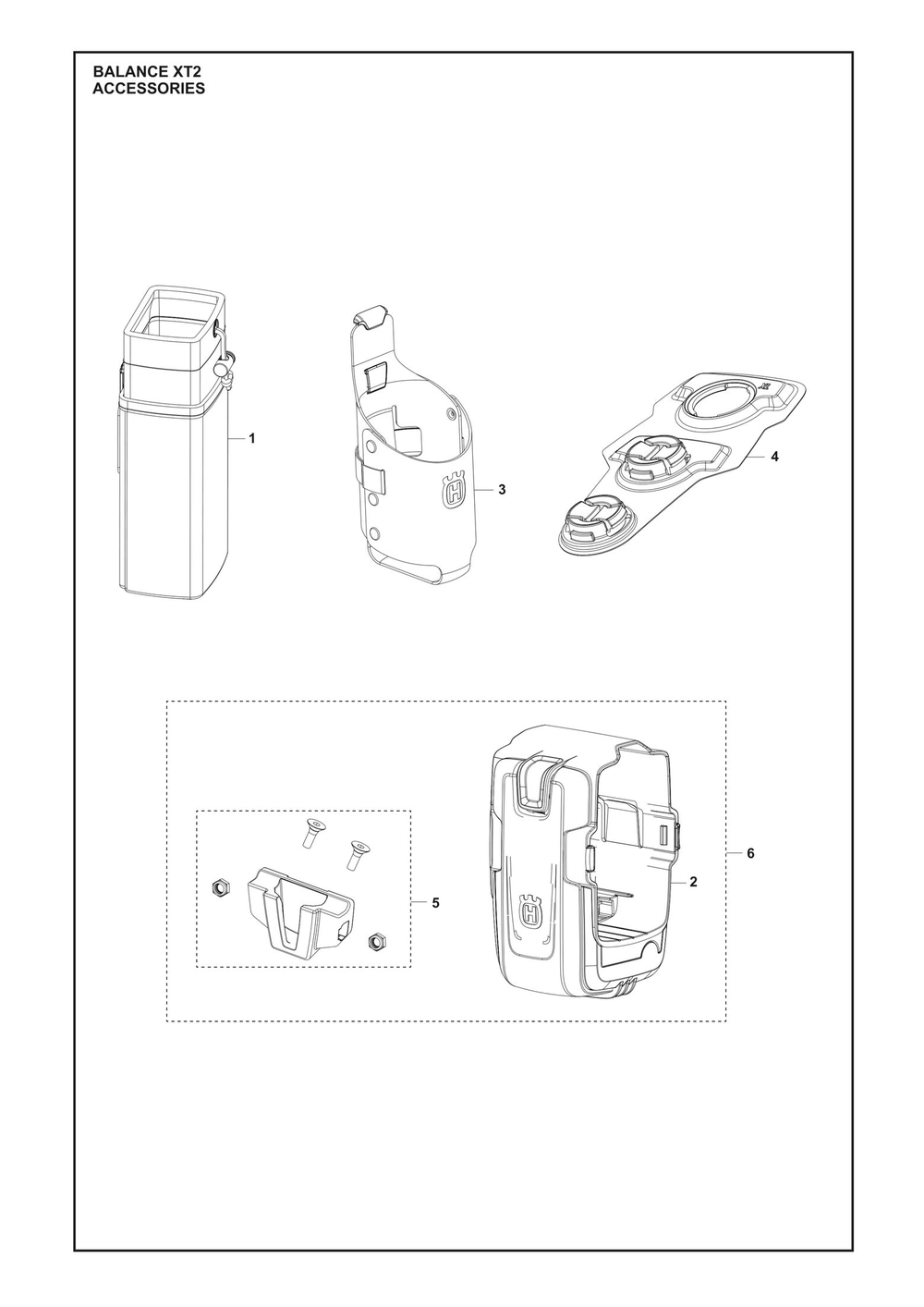 Accessories Diagram and Parts List for BALANCEXT2  Husqvarna Workwear
